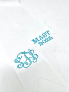 Keepsake Monogrammed Bouquet Sash