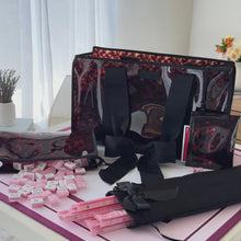 Case Mate tortoiseshell bow mahjong jelly tote set