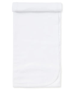 Kissy Kissy Basic blanket white with white trim