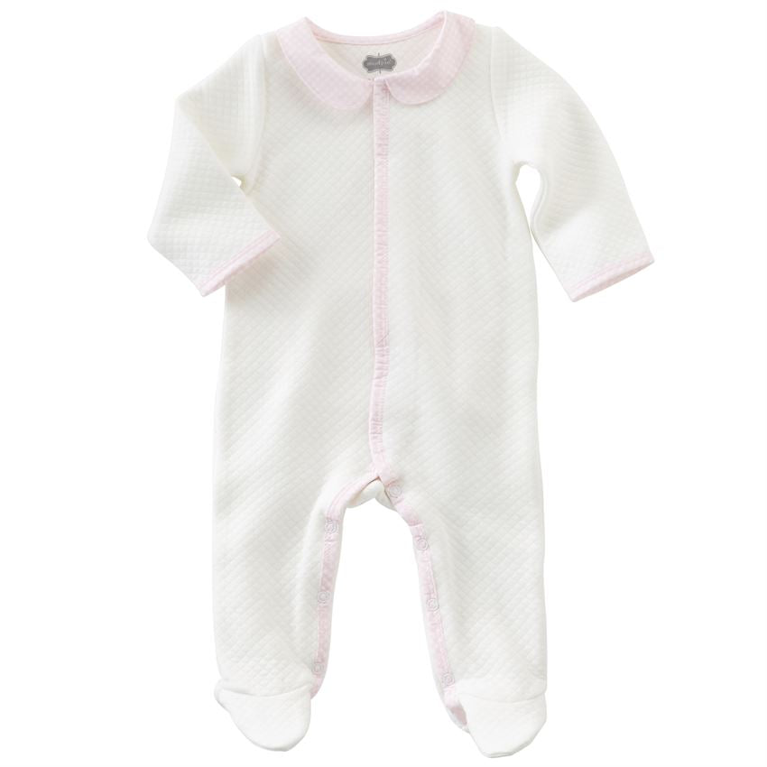 Pink Gingham Footed Sleeper