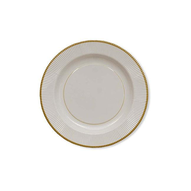 Dessert/Salad Plates - Classic Gold Rim