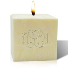 Personalized 4" Palm Wax Candle