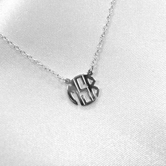 Tiny Monogrammed Necklace