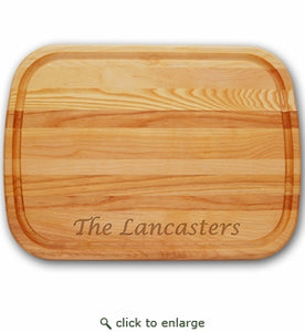 Large Personalized Classic Wood Cutting Board