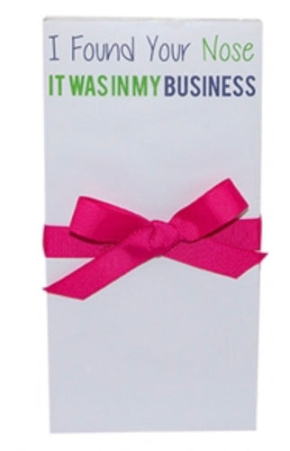 Found Your Nose Notepad