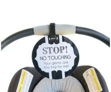 Car Seat Tag - Please Don't Touch - English/Spanish - CPSIA Safety Tested