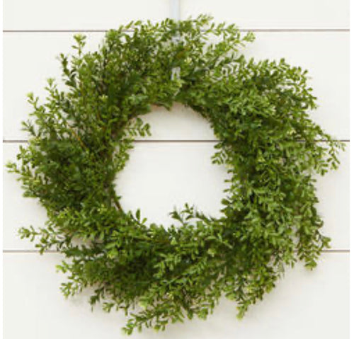 Faux Boxwood Wreath