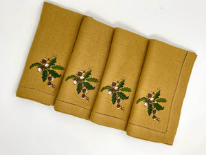Haverstraw Hill Acorns and Fall Leaves Napkins