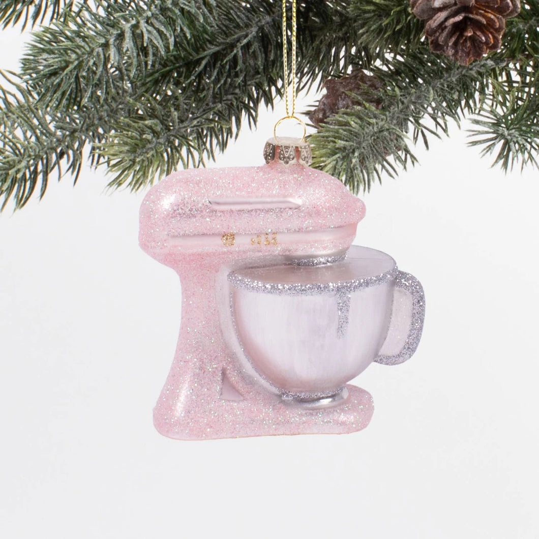 Pink Mixer Glass Ornament
