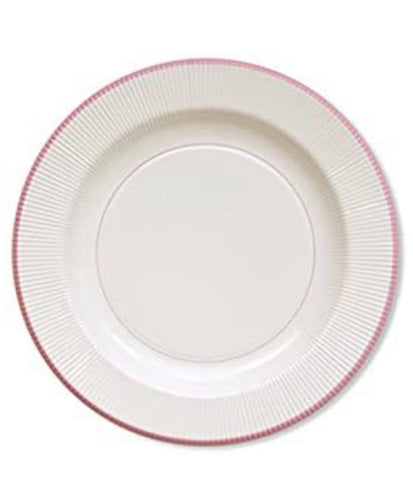 Dinner Plates - Pink Rim