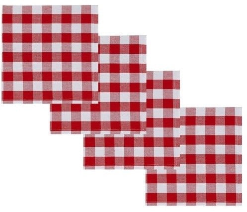 Red and White Check Napkins